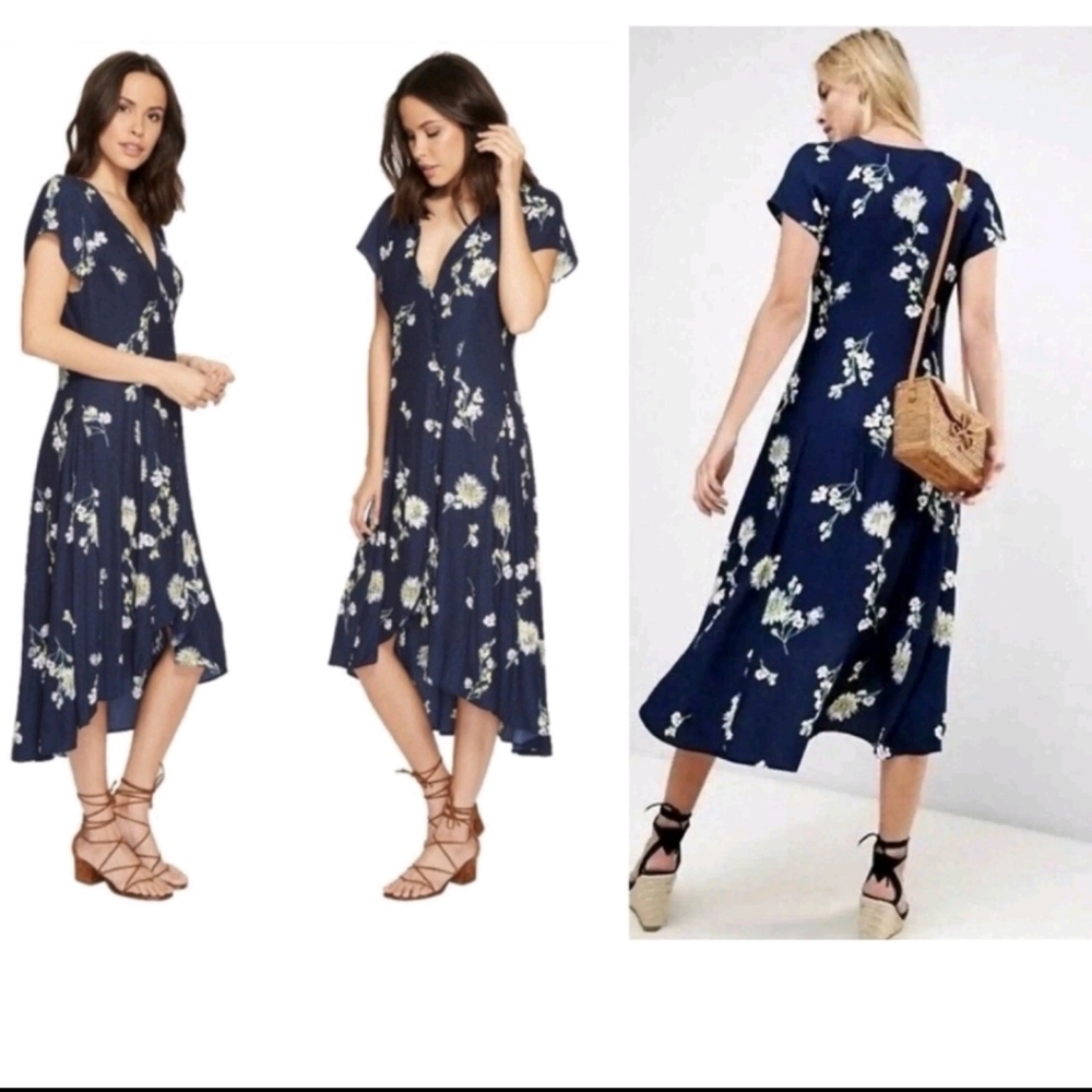 Free People, Lost In You, Floral Midi Dress